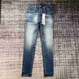 354Purple-BRAND jeans Fashion Mens Jeans Cool Style Luxury Designer Denim Pant Distressed Ripped Biker Black Blue Jean Slim Fit Motorcycle Size 30-40545