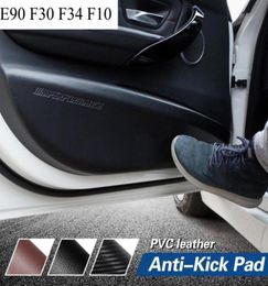 E90 F30 F34 F10 Car Styling Car Door Antikick Pad Sticker Carbon Fibre leather PVC Performance Sport Power Sticker Decal41539514782027