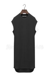 Broadcloth Brand Clothing Fitness T Shirt Men Fashion Extend Long Tshirt Summer Gyms Short Sleeve Tshirt Cotton Bodybuilding Cros3178234