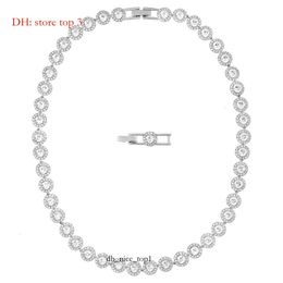 Swarovski Designer Designer Женщины оригинальные качественные подвесные ожерелья Ангельский блестящий и модный полный бриллиант для использования элементов 0F46