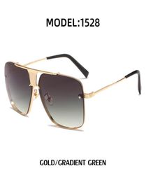 New retro design sunglasses men square frame Lattice decorative metal net red shades glasses male trendy large frameless eyeglasse5590693