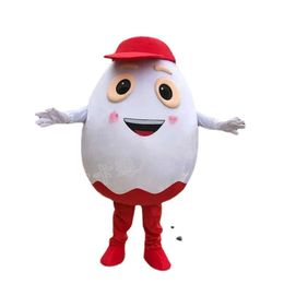 White Egg with Red Hat Halloween Mascot Costumes for Sale Mascot Costumes