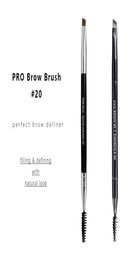 PRO Eye Brow Makeup Brush 20 Dualended Eye Liner Brow Definer Cosmetics Beauty Tools5379491