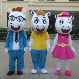 Wholesale New Version Horse Mascot Costume Carnival Festival Dress Outfit Adult Size Mascot Costumes