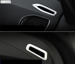 For s60 s60l xc60 v60 2PCS air conditioning vent cover trim strip interior dashboard outlet frame decoration 3D sticker6819537