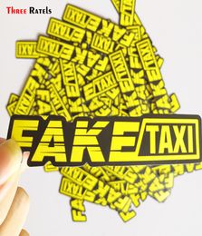 Three Ratels 50pcs Yellow Fake Taxi Logo Pvc Waterproof Window Laptop Trunk Auto Motorcycle Car Sticker and Decals5359344