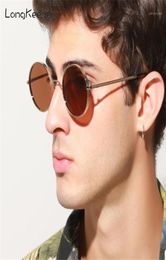 Sunglasses 2021 Classic Small Frame Round Women Men Retro Eyewear Brand Designer Metal Sun Glasses UV400 Vintage Oculos14895669