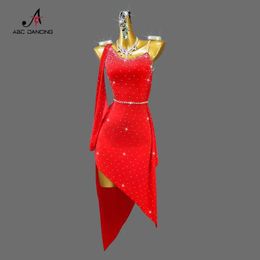 Stage Wear New Latin Dance Dress Women Competition 2024 Suit Standard Ballroom Urban Kpop Stage Come Performance Outfit Skirt Top Girls Y240529