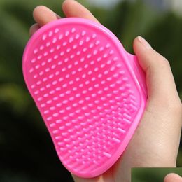 Dog Grooming Pet Dogs Cats Bathing Cleaning Brush Comb Hair Fur Deshedding Mes Left Right Hand Removal Fy2049 Drop Delivery Home Garde Dh0Je