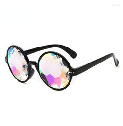 Sunglasses Glasses Rave Men Round Kaleidoscope Women Party Prism Diffracted Lens EDM Female2418860