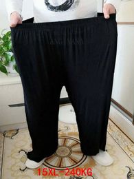 Mens long pants 15xl 240kg plus size 10xl 11xl 12xl summer high waisted loose black blue pants long pants 56 58 60 62 240527