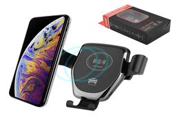 QI Car Charger Fast Wireless Cell Phone Chargers Gravity Compatible Charging Car Mount Phone Holder For iPhone XS Max Xr X Samsung8943188