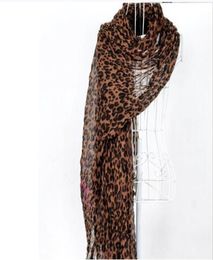 Whole female scarf warm High quality Designer scarves winter Leopard print Cotton Yarn Scarf shawl 20090CM4807778