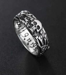 Cluster Rings Stainless Steel Men Domineering Skull Devil Punk Gothic Simple For Biker Male Boy Jewellery Creativity Gift Whole 4132063