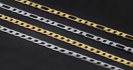 Stainless Steel Men Necklace Statement Gold Chain Long Men039s Necklaces Male Chocker Hip Hop Jewellery Q06059975498
