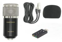Professional Condenser o 3.5mm Wired BM800 Studio Microphone Vocal Recording KTV Karaoke Microphone Mic For Computer5126030
