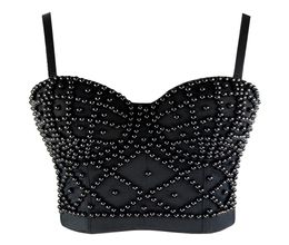 Sexy Tops Steampunk Corset Bustier Corselet Gothic Slimming Bone Corset Women Shapewear Bright Beaded Pattern Party Shows Club Cro2622918