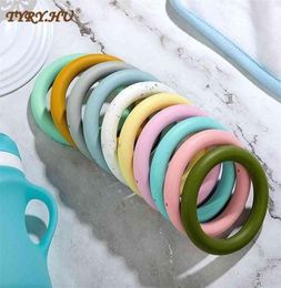 Ring Silicone Beads BPA Teething 10pcs Baby Teethers Chew Nursing Charm Necklace Pendant Toys DIY Pacifier Chain 2108128153589