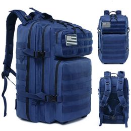 50L 1000D Nylon Military Backpack Army Tactical Molle Assault Rucksack 3P Outdoor Hiking Camping Hunting Fitness Waterproof Bag 240529