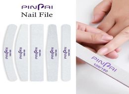 Nail Files PinPai 100180 Grits Set Manicure Pedicure Buffer Block Art Tips UV Gel Polisher File Double Side Nails Tool Kit4792702