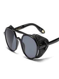 2019 Designer Steampunk Sunglasses For Men And Women Modern Fashion Punk Glasses Round Retro Gothic Shades Oculos De Sol9583256