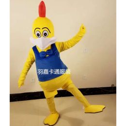 New Rooster Yellow Chicken Costume Halloween Christmas Funny Animal Mascot Clothing Adult Size Mascot Costumes