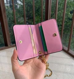 Card Holders Fashion Black Pink Stripe ID Sets Leather Women Holder Cover Organizer Bank7262972