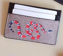 Top Quality snake and tiger card holders for men and women Fashion fashion Wallets High quality small purses card holder with 7212816