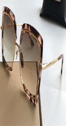 Tortoise Gold Square Sunglasses Brown Gradient Lenses 503 Sun Glasses Women sunglasses Eyewear New with Box278a6516074