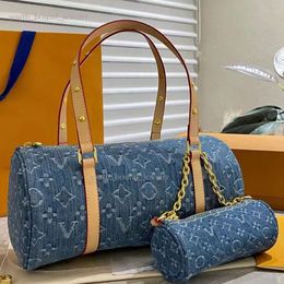 Louisvuiotton Oversized Bag Denim Vintage Louisehandbag Designer Shoulder Bag Women Tote Bags Handbag Travel Bag Carryall Underarm Bag Print Purse Backpack 94A
