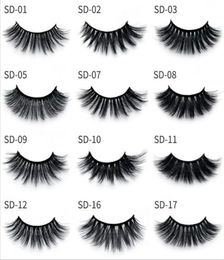3D mink eyelashes whole 30 style natural long lashes hand made false full strip makeup false eyelash In Bulk7399037