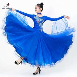 Stage Wear 2024 Waltz Dance Suit Modern Clothing Ballroom Dress For Women Girl Urban Line Come Match Competition Standard Jazz Dança Y240529