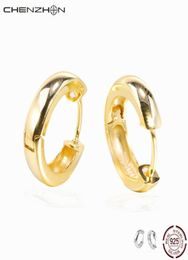 Mini Hoop Earrings 925 Sterling Silver Jewellery Cirle Round 18 K Gold Plated Fashion Cool Earring Gift Box Pack Huggie5005181