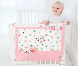 Muslin Tree Bed Hanging Storage Bag Baby Cot Bed Brand Baby Cotton Crib Organiser 50 60cm Toy Diaper Pocket For Crib Bedding Set5099647