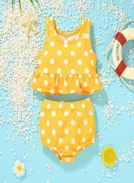 OnePieces Baby Girls Bikini Swimsuit Suit Children039s Clothing Summer Beach Short Pants Sleeve 2pcs Set Vacation Dress Holida6705108