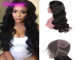 Brazilian Virgin Hair 1230inch Full Lace Wig Natural Black Human Hair Body Wave Pre Plucked Wigs40998122118583
