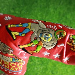 One Piece Golf Club Blade Putter And Mallet Putter Headcover Cinco Letter T Design Sports Golf Club Head Cover Protect 240528