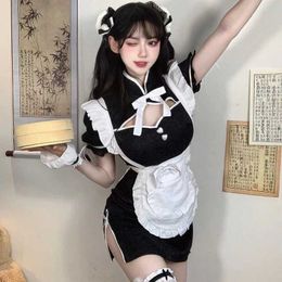 Sexy Pyjamas Retro Cheongsam Anime Maid Halloween Cosplay Costume Japanese Student Gothic Lolita Lovely Party Dress Love Game Roleplay Outfit G240529