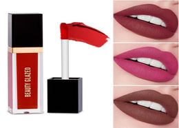 Beauty Glazed Lipstick Waterproof Longlasting Drys Fast Good Coverage for All Skin 24 Colour Optional Makeup Matte Liquid Lipstick6163409