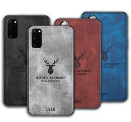 Rugged Cloth Deer Phone Cases For Samsung Galaxy S10 S20 FE S21 Ultra S22 Note 20 A51 A71 Cover Deer Shell9777211