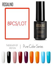 8PCSLot Nail Gel Set 7ML Solid 58 Colors Nail Varnishes to Choose For Nail Art UV Soak Off Gel Polish Cured7876222