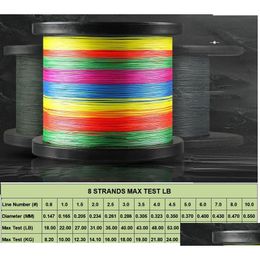 Monofilament Line 8 Strands 500M Braided Fishing Mti Color Super Strong Japan Mtifilament Pe Braid Drop Delivery Sports Outdoors Lines Otqsf