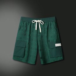 Mens shorts 100% algodão de luxo de luxo curto designer esportivo de verão Summer Trend Pure Breathable Short Swimwear calças A3