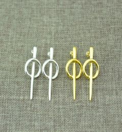 de 50 Plated Jewelry Backstitch Spanish Stud Earring Original Fashion Silver and 14k Gold Color Earrings For Women Jewellry Gift Factory Wholesale4575192