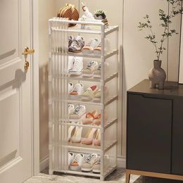 678 Layers Shoes Storage Rack Dustproof Organizer Space Saving Shoe Cabinets Shelf Stand Holder for Living Room 240522