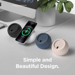 Stands Desk Ball Shape Magnetic Silicone Charging Holder for Magsafe Apple IPhone 14 Pro Mac Safe Wireless Charger Dock Station Stand