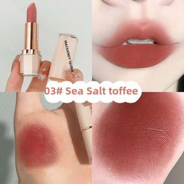 Mack Andy Jardine Monet Soft Mist Lipstick Matte Topcoat Student Pure White Low Saturated Gray Pink Lipstick 717