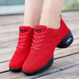 Brand Women Soft Outsole Woman Breath Hip Hop Feature Dance Sneakers Ladies Girl's Modern Jazz Dancing Shoes W3