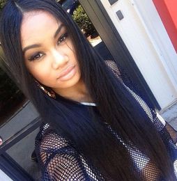In Stock Brazilian Full Lace WigLace Front Wig Human Hair Wigs With Bangs Glueless Lace Front Wigs For Black Woman2313443