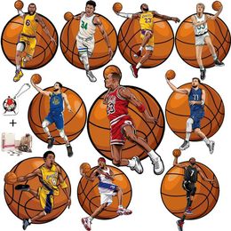 Puzzles 100-300 PCS Basketball Star Wooden Puzzle Unique Sport Player Interesting Wooden Puzzle Gift for Adults Kids Christmas Gift G240529